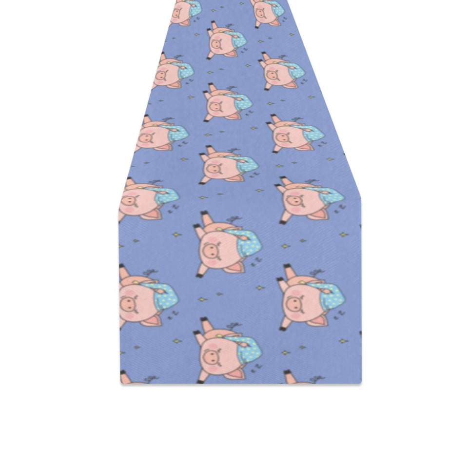 Pig Pattern Print Design 03 Table Runner