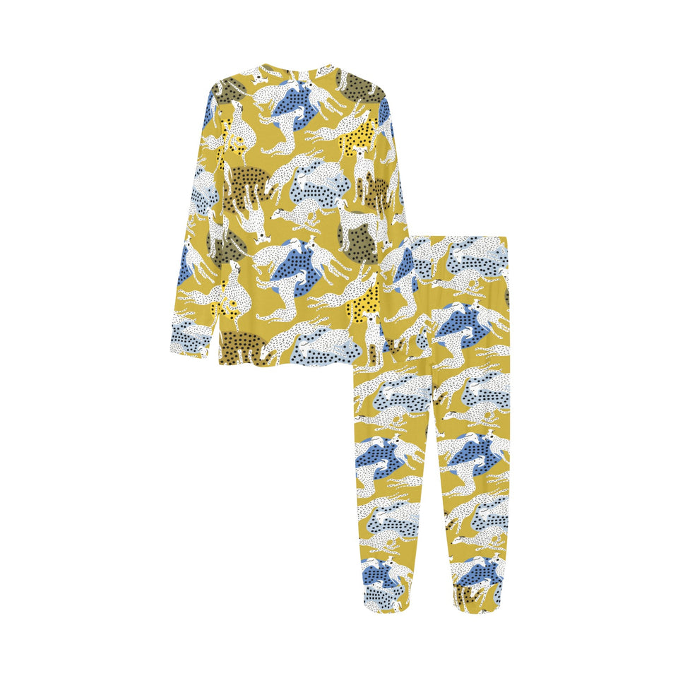 Greyhound Pattern Print Design 02 Kids' Boys' Girls' All Over Print Pajama Set