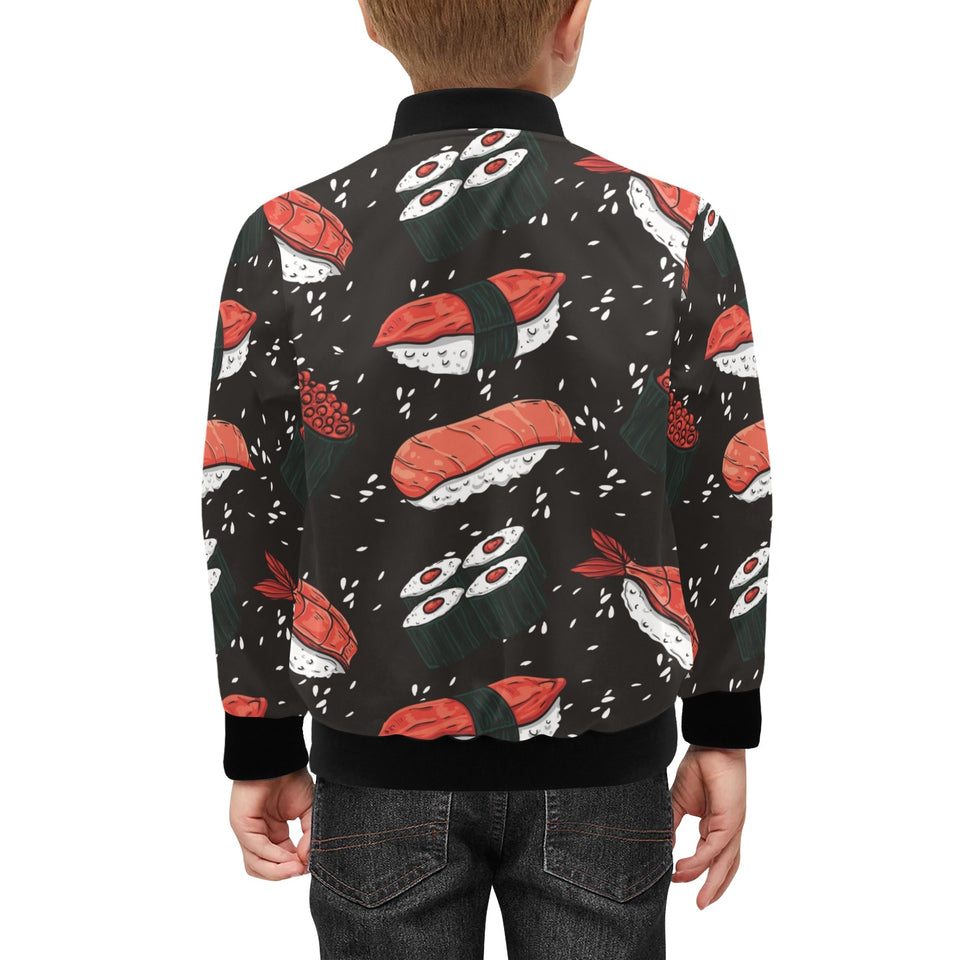 Sushi Theme Pattern Kids' Boys' Girls' Bomber Jacket