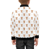 Yorkshire Terrier Pattern Print Design 03 Kids' Boys' Girls' Bomber Jacket
