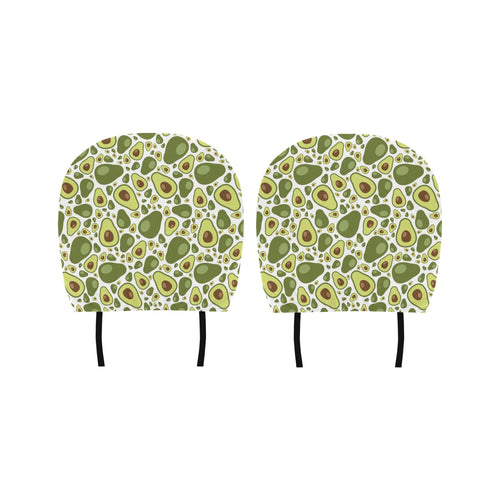 Avocado Pattern Car Headrest Cover