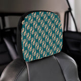 Greyhound Pattern Print Design 05 Car Headrest Cover