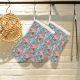 Rose Pattern Print Design 03 Heat Resistant Oven Mitts