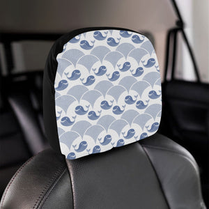 Whale Pattern Car Headrest Cover