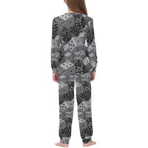 Dice Pattern Print Design 05 Kids' Boys' Girls' All Over Print Pajama Set