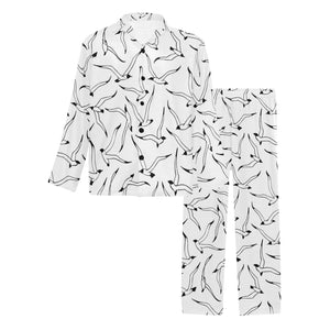 Seagull Pattern Print Design 04 Men's Long Pajama Set