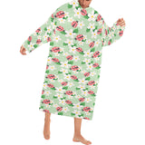 Ladybug Pattern Print Design 05 Blanket Robe with Sleeves