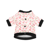 Tea pots Pattern Print Design 04 All Over Print Pet Dog Round Neck Fuzzy Shirt