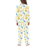 Saxophone Pattern Kids' Boys' Girls' All Over Print Pajama Set