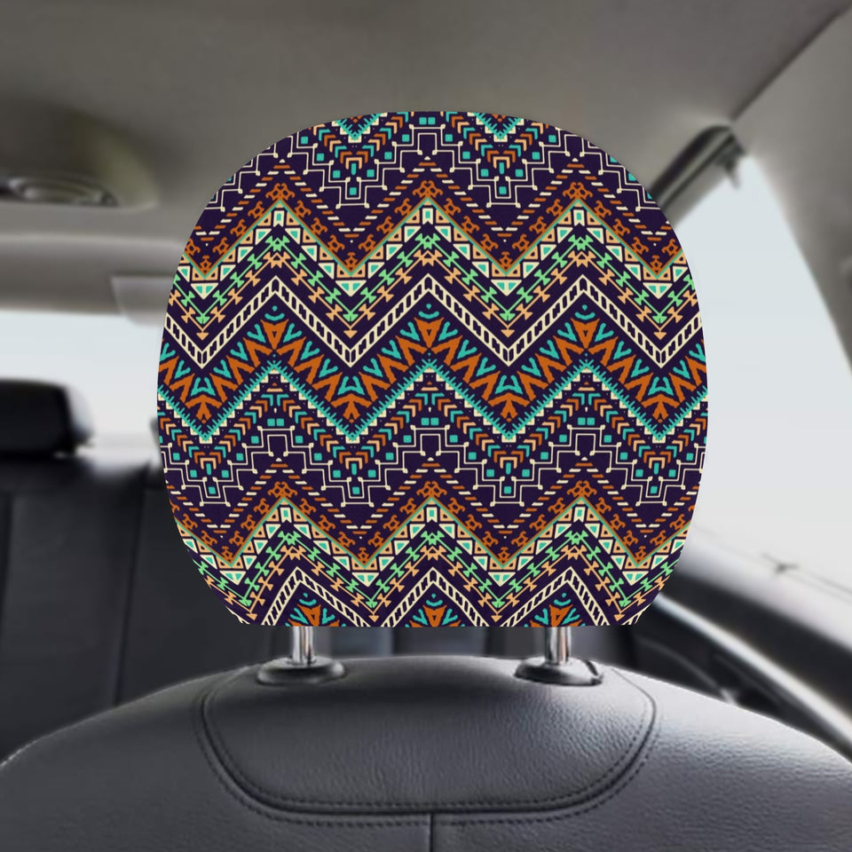 Zigzag African Afro Dashiki Adinkra Kente Car Headrest Cover