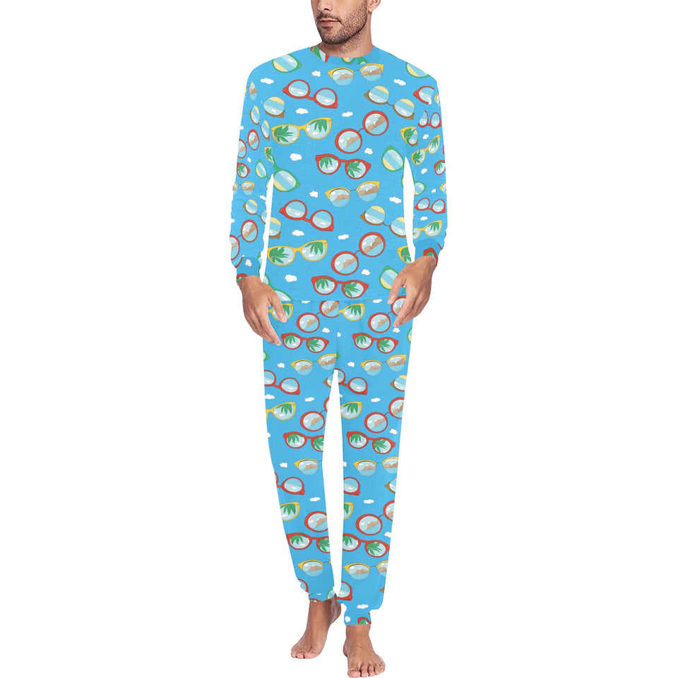 Sun Glasses Pattern Print Design 03 Men's All Over Print Pajama