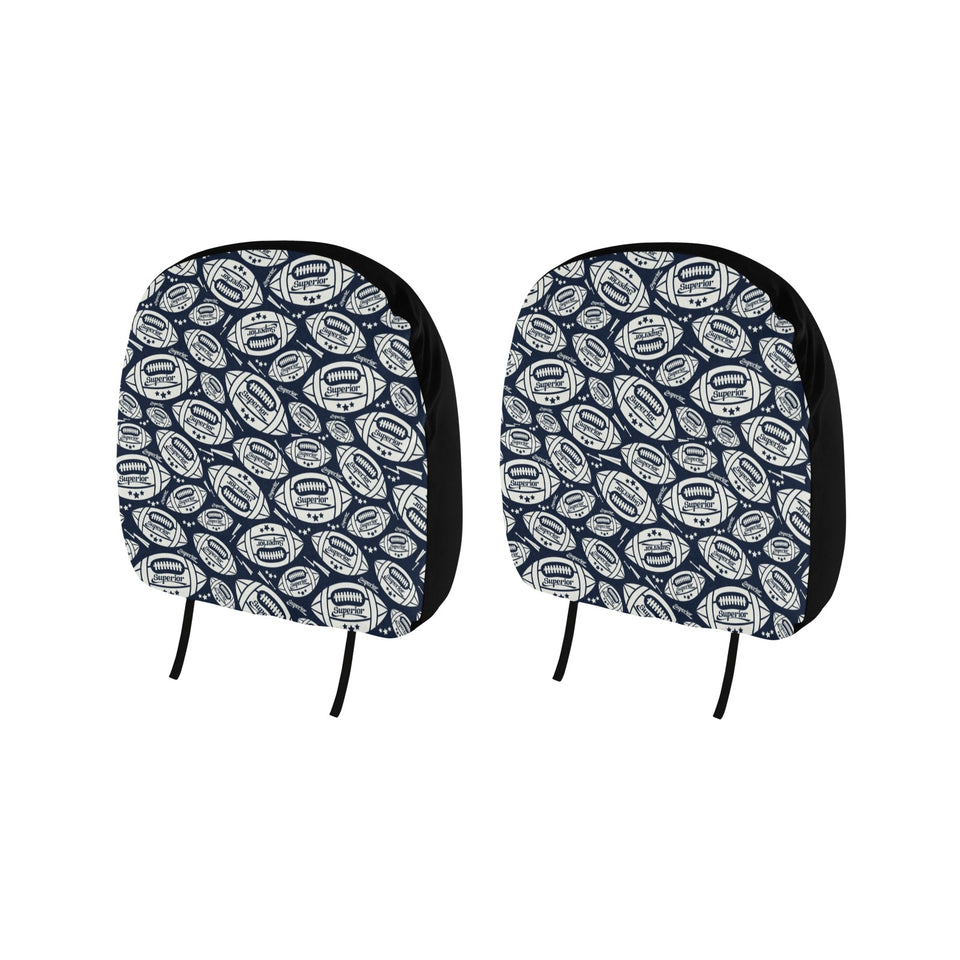 American Football Ball Pattern Car Headrest Cover