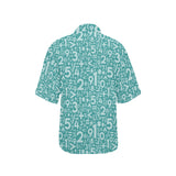 Math Pattern Print Design 05 Women's All Over Print Hawaiian Shirt