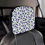 Eggplant Pattern Print Design 05 Car Headrest Cover