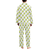 Tennis Pattern Print Design 05 Men's Long Pajama Set