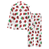 Ladybug Pattern Print Design 01 Men's Long Pajama Set