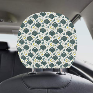 Stingray Pattern Print Design 03 Car Headrest Cover