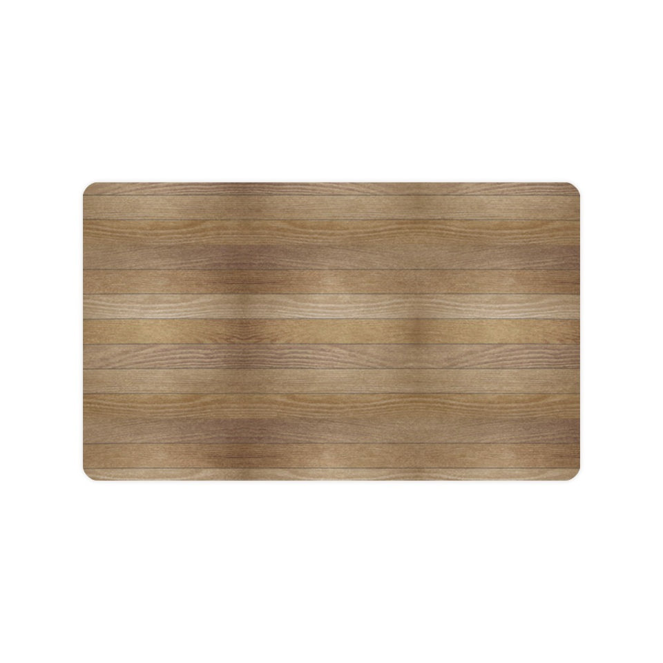 Wood Printed Pattern Print Design 02 Doormat