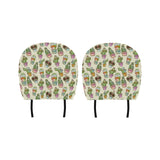 Cute Cactus Pattern Car Headrest Cover