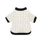 Fried Eggs Pattern Print Design 05 All Over Print Pet Dog Round Neck Fuzzy Shirt