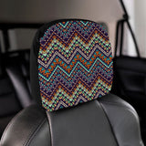 Zigzag African Afro Dashiki Adinkra Kente Car Headrest Cover