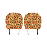 Pizza Texture Pattern Car Headrest Cover