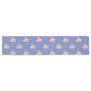 Pig Pattern Print Design 03 Table Runner