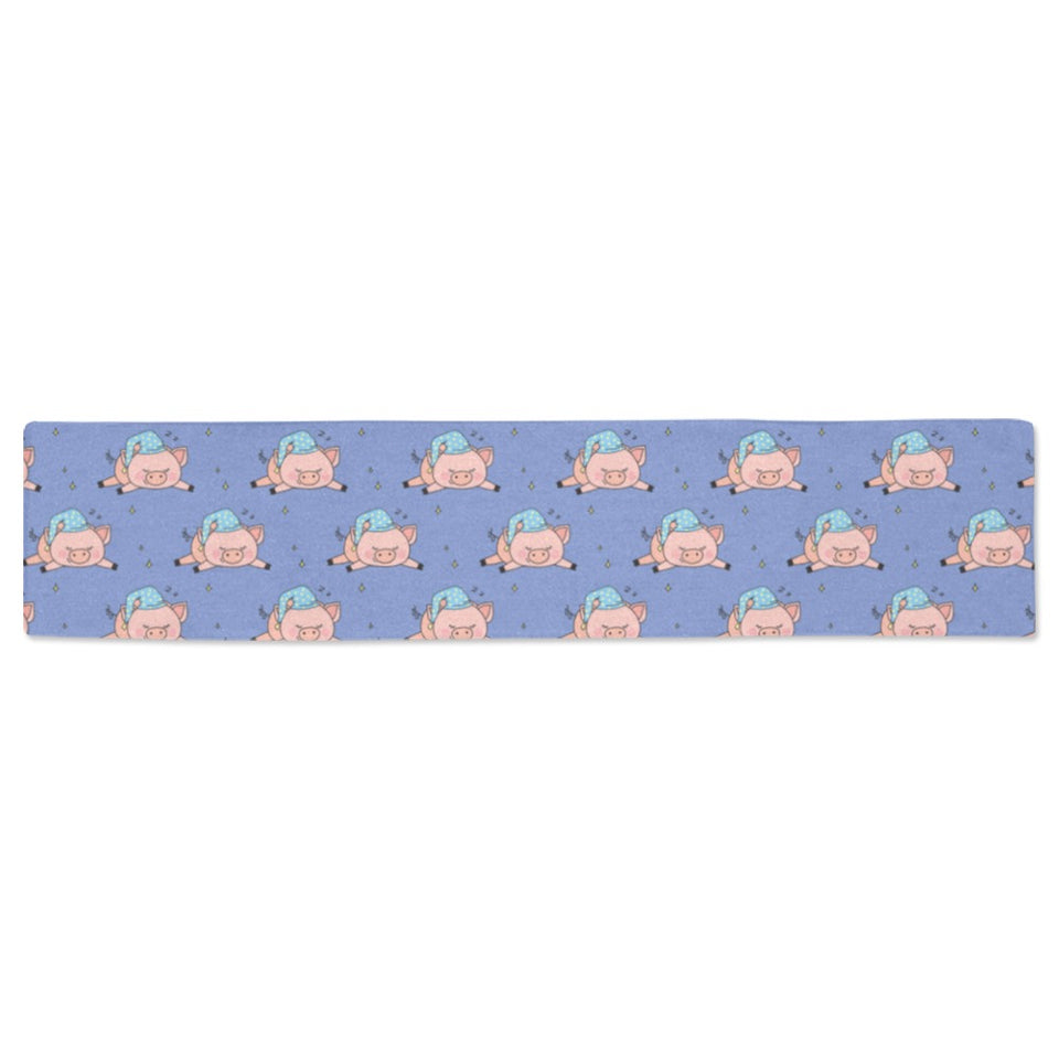 Pig Pattern Print Design 03 Table Runner