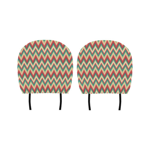 Zigzag Chevron Pattern Car Headrest Cover