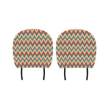 Zigzag Chevron Pattern Car Headrest Cover