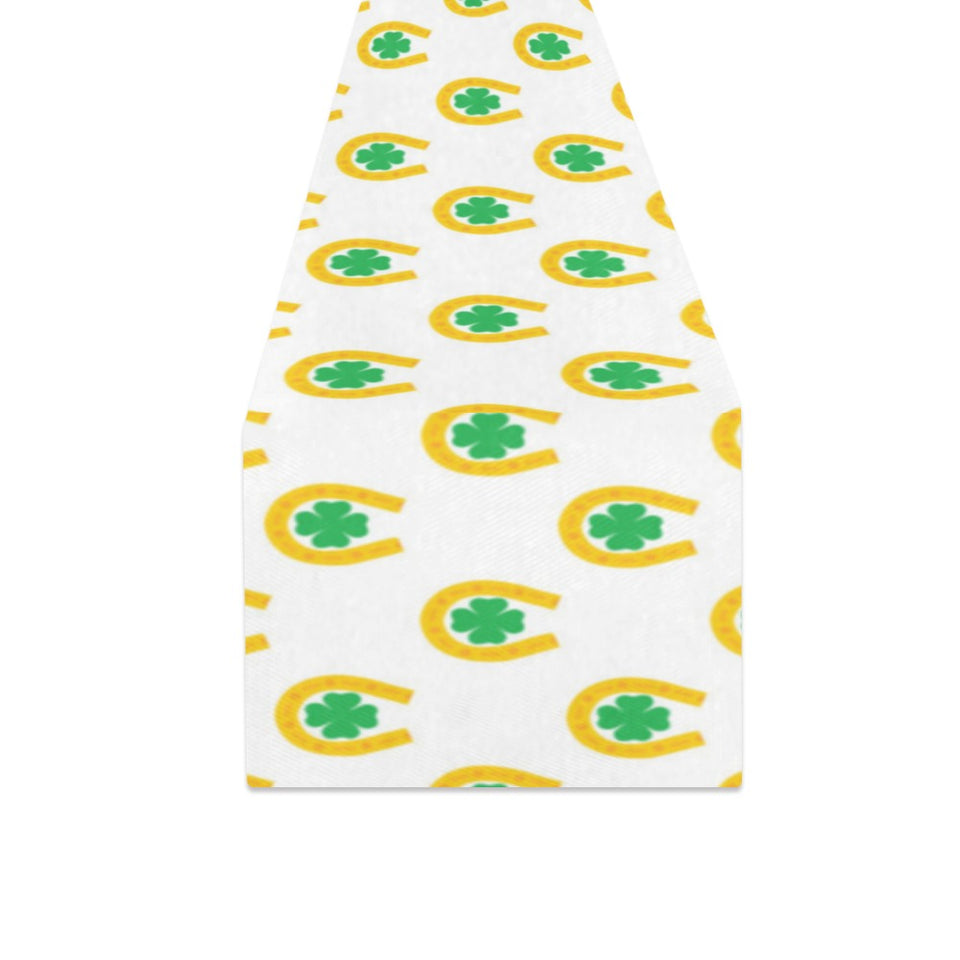 Horseshoes Pattern Print Design 03 Table Runner