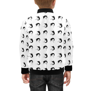 Swordfish Pattern Print Design 01 Kids' Boys' Girls' Bomber Jacket