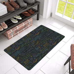 Math Pattern Print Design 04 Doormat