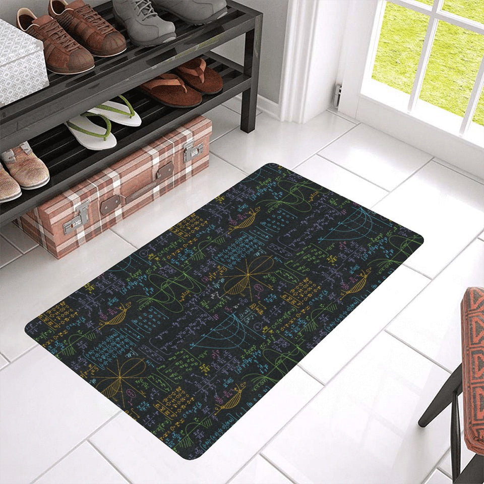 Math Pattern Print Design 04 Doormat
