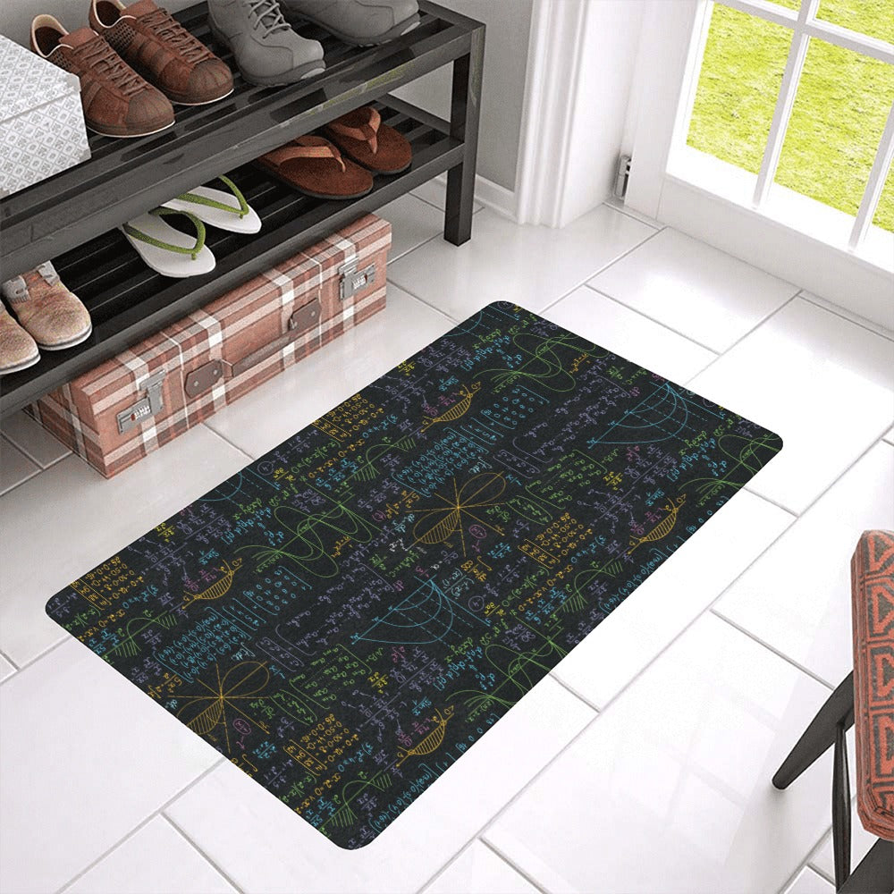 Math Pattern Print Design 04 Doormat