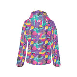 Snail Pattern Print Design 02 Women's Padded Hooded Jacket