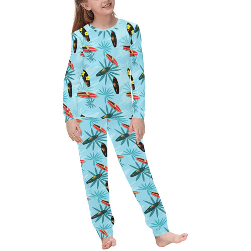 Surfboard Pattern Print Design 03 Kids' Boys' Girls' All Over Print Pajama Set