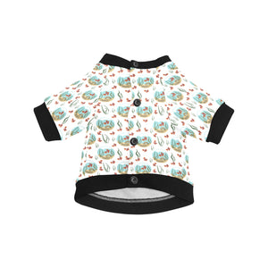 Goldfish Pattern Print Design 01 All Over Print Pet Dog Round Neck Fuzzy Shirt