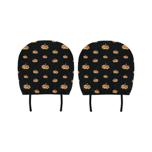 Sandwich Pattern Print Design 03 Car Headrest Cover