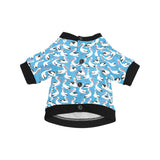 Pelican Pattern Print Design 04 All Over Print Pet Dog Round Neck Fuzzy Shirt