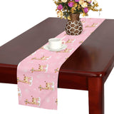 Giraffe Pattern Print Design 01 Table Runner