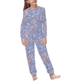 Yorkshire Terrier Pattern Print Design 02 Kids' Boys' Girls' All Over Print Pajama Set