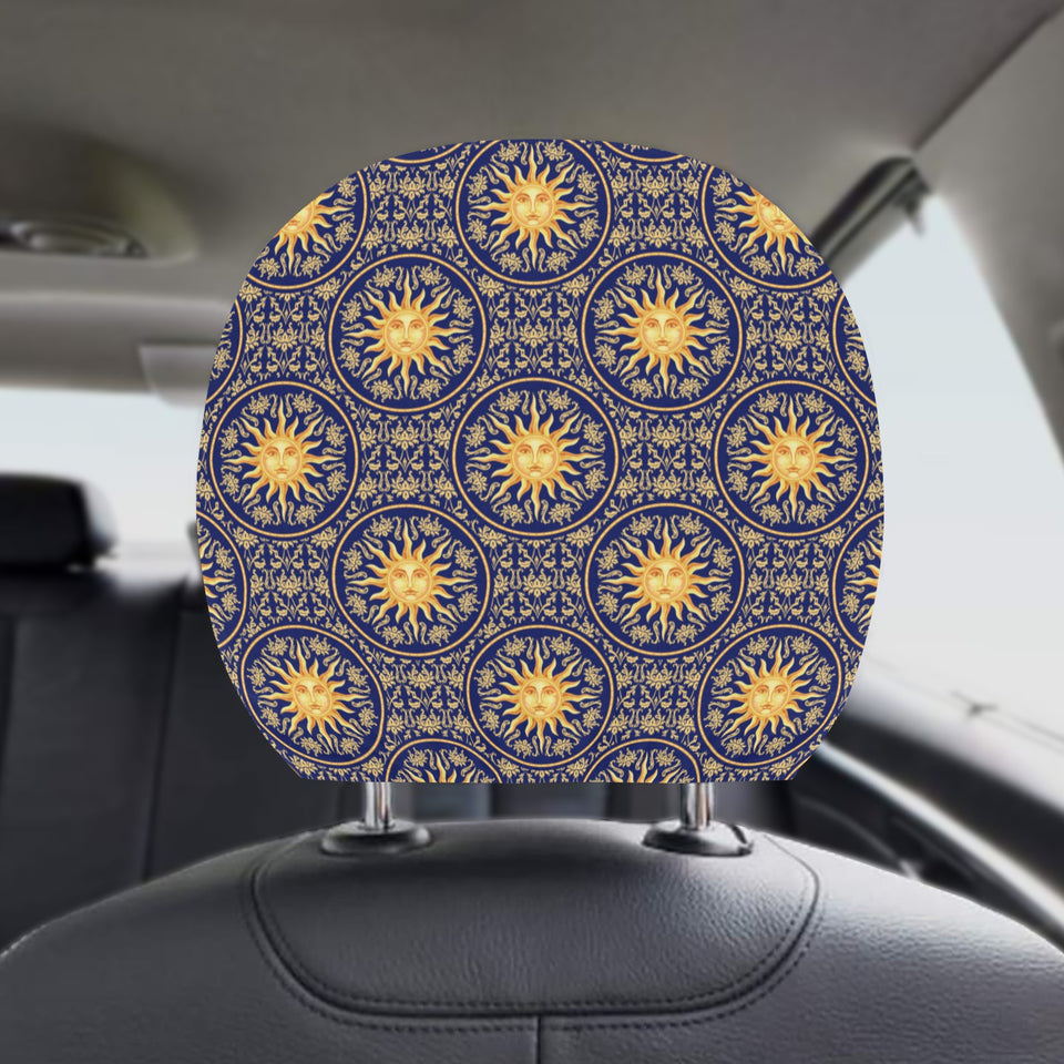 Sun Pattern Car Headrest Cover