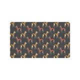 Greyhound Pattern Print Design 01 Doormat