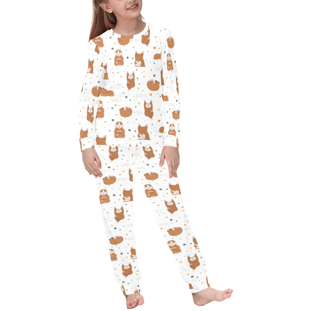 Guinea Pig Pattern Print Design 01 Kids' Boys' Girls' All Over Print Pajama Set