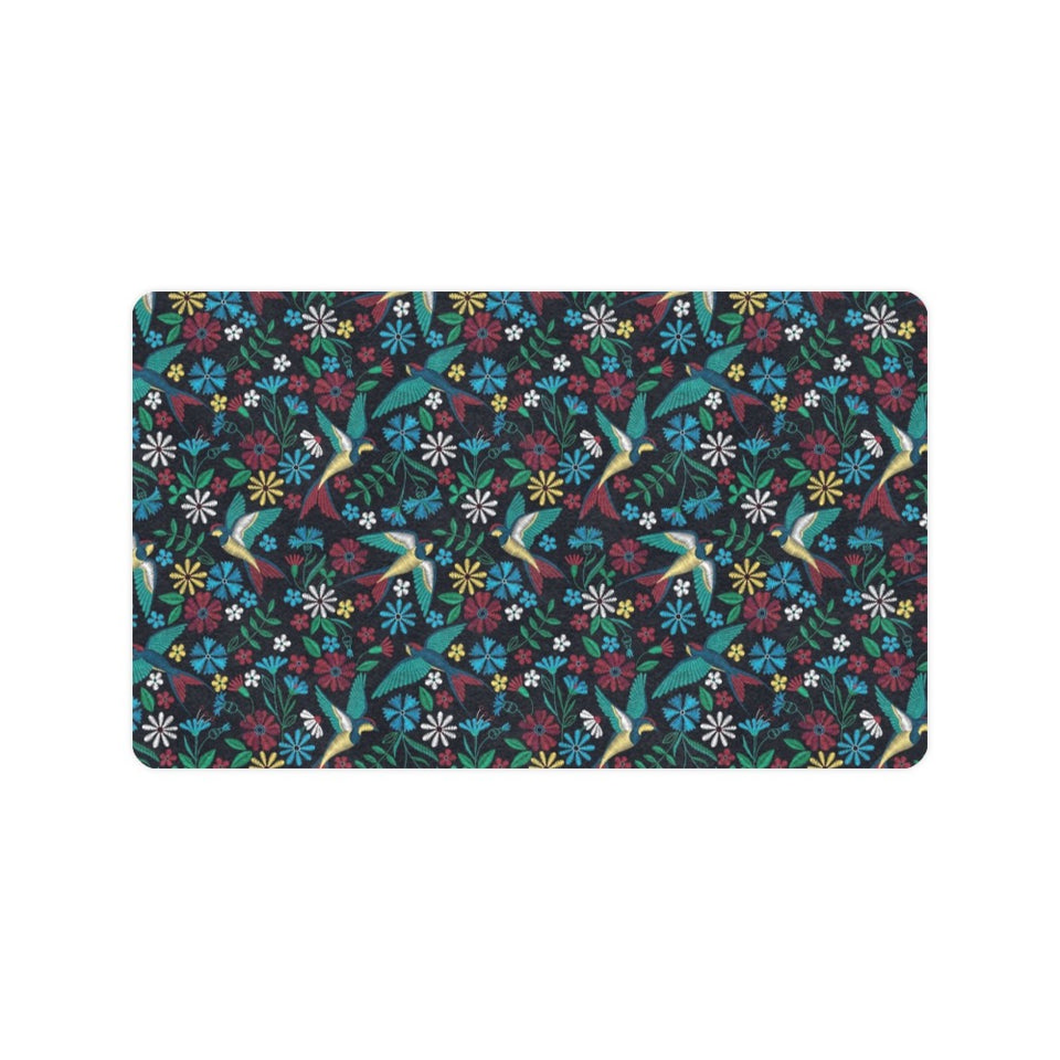 Swallow Pattern Print Design 04 Doormat