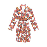 Sun Glasses Pattern Print Design 01 Women's Long Sleeve Belted Night Robe