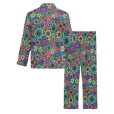 Gear Pattern Print Design 02 Men's Long Pajama Set