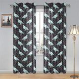 Pigeon Pattern Print Design 01 Gauze Curtain