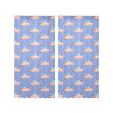 Pig Pattern Print Design 03 Gauze Curtain